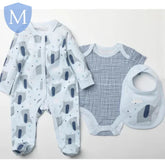 Baby Boys 3pc All in One Set - Elephant (W23927) (Baby Boys Gift Set) Mansuri
